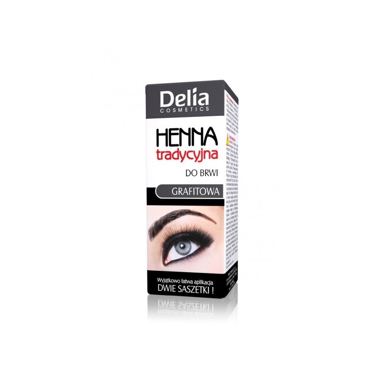 Delia henna voor wenkbrauwen grafiet klein 2 ml