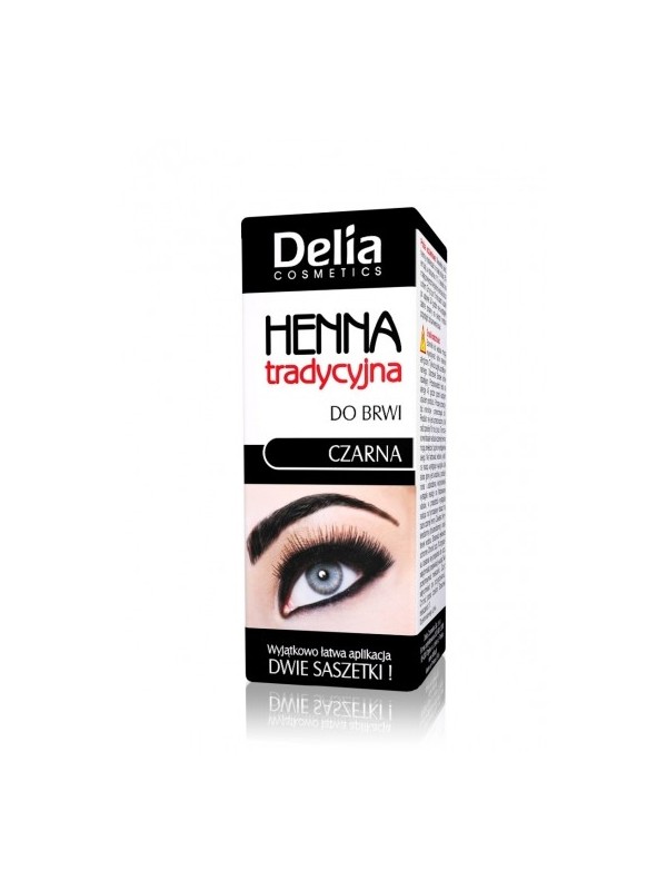 Delia henna voor wenkbrauwen zwart klein 2 ml