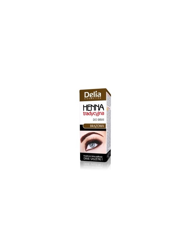 Delia henna voor wenkbrauwen bruin klein 2 ml