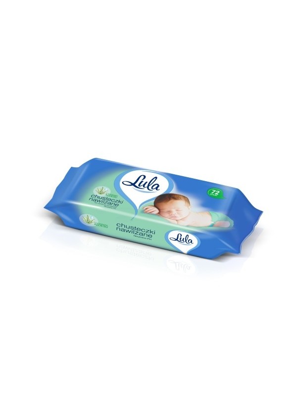 LULA Wet wipes with aloe vera 72 pieces