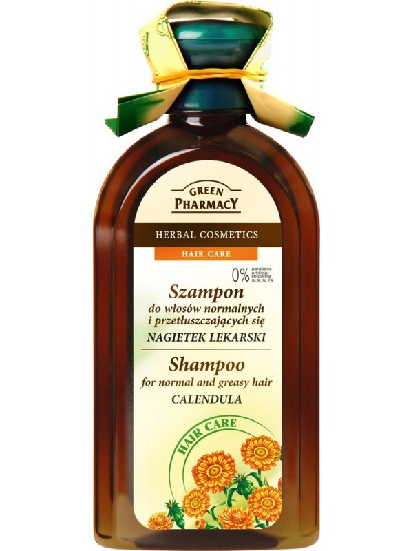 Green Pharmacy Shampoo for normal and oily hair Marigold Medical 350 ml