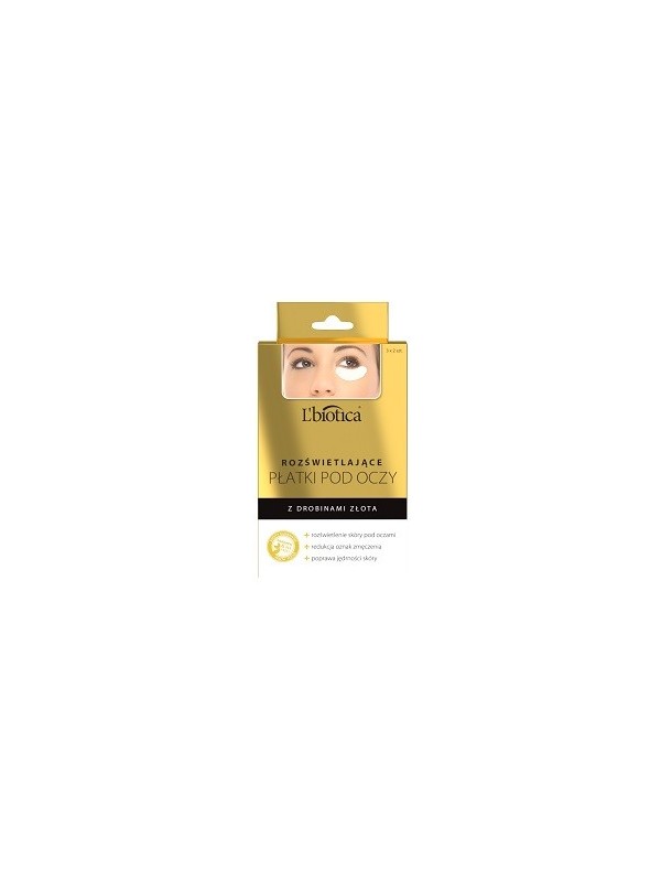 L'biotica Collagen Eye Pads Brightening with gold particles 3x2 pieces