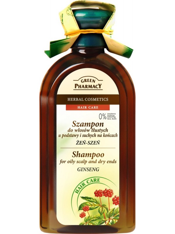 Green Pharmacy Shampoo for oily hair at the base and dry at the ends Ginseng 350 ml