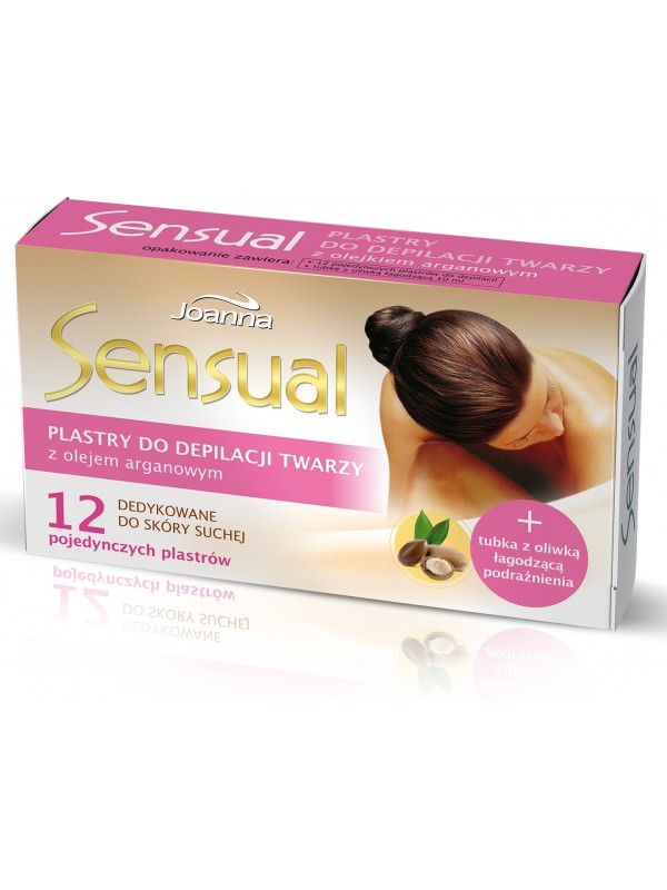 Joanna SENSUAL Wax strips for face depilation with argan oil