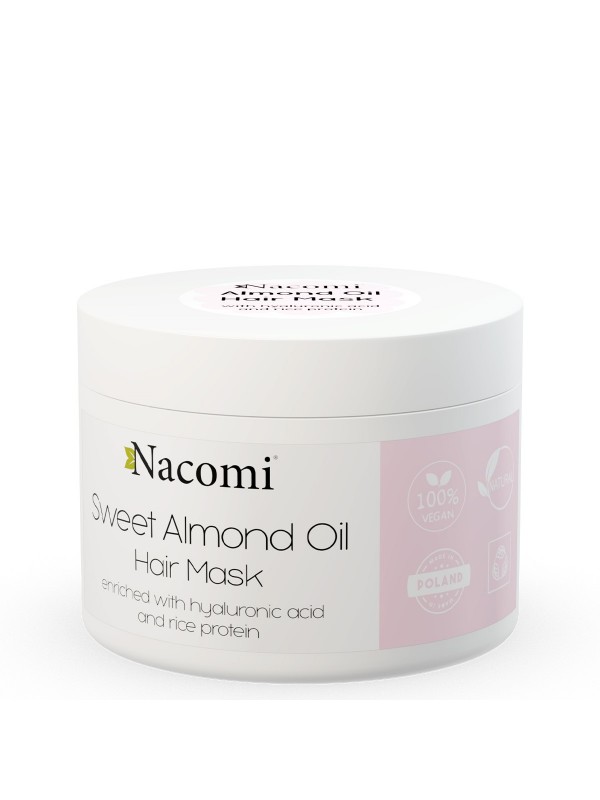 Nacomi Hair mask with sweet almond oil, hyaluronic acid and rice proteins 200 ml