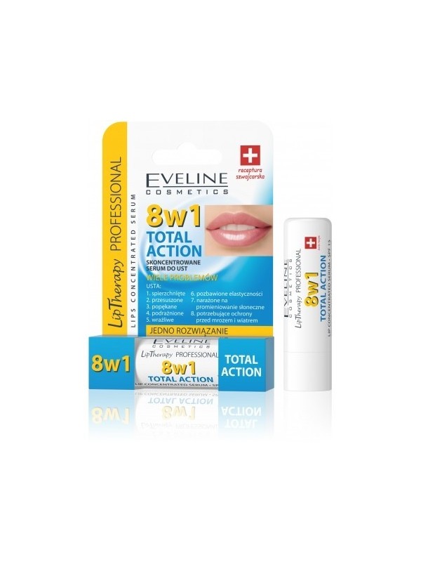 Eveline Lipstick Serum 8in1 Protective TOTAL ACTION