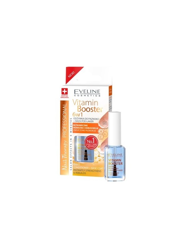 Eveline Vitamin Booster nail conditioner + nail polish base 6 in 1 12 ml