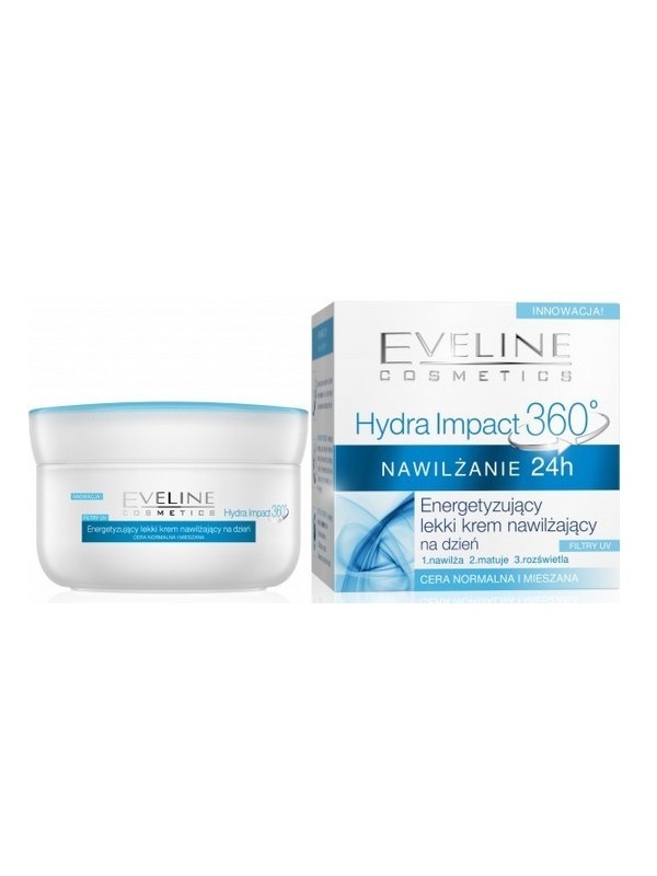 Eveline Hydra Impact 360° hydrateert en geeft energie lichte dagcrème 50 ml