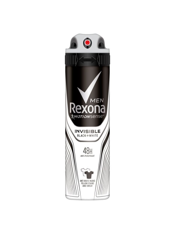 Rexona Antiperspirant Invisible Black & White Men 150 ml