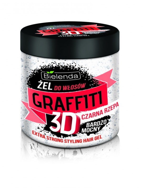 Bielenda Graffiti 3D Haargel met Zwarte Raap 250 ml