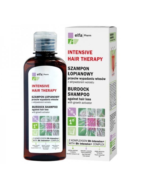 Intensive Hair Therapy Burdock shampoo met Bh Intensive+ complex tegen haaruitval met groeiactivator 200