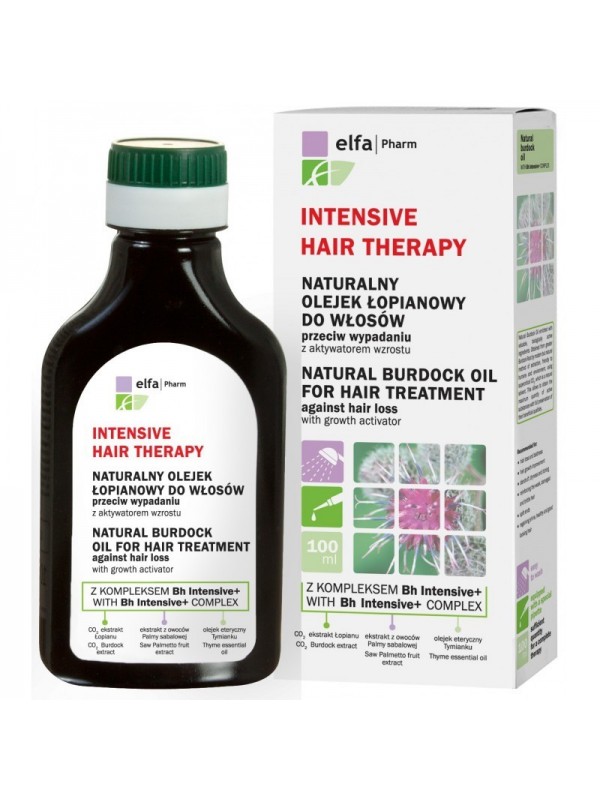 Intensive Hair Therapy Burdock oil for hair with Bh Intensive+ complex against hair loss with growth activator