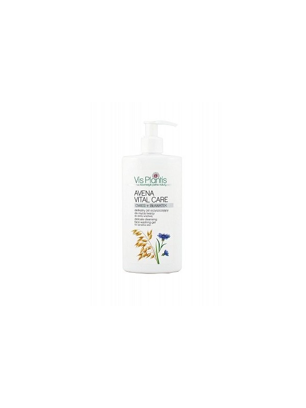 Vis Plantis Avena Vital Care Face cleansing gel for sensitive skin Oats+Cornflower 300 ml