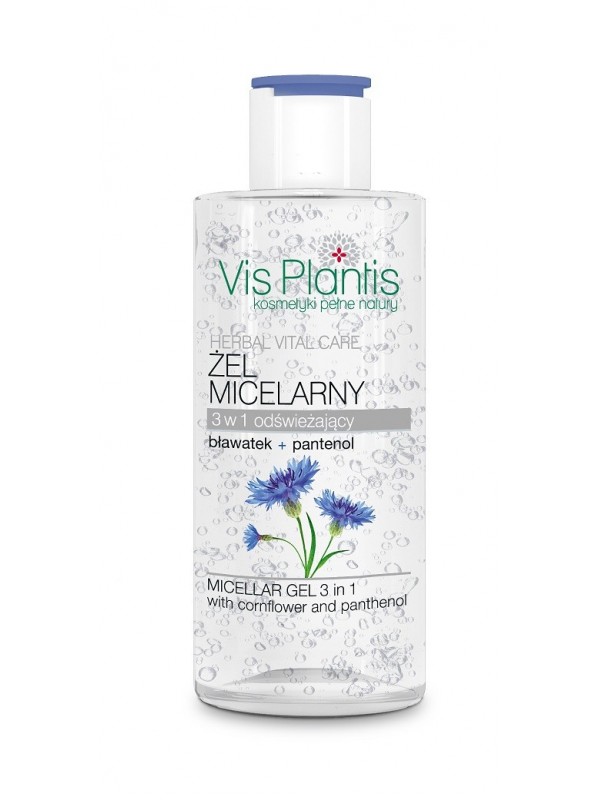 Vis Plantis Herbal Vital Care Micellaire gel 3in1 Korenbloem + pantenol 150 ml