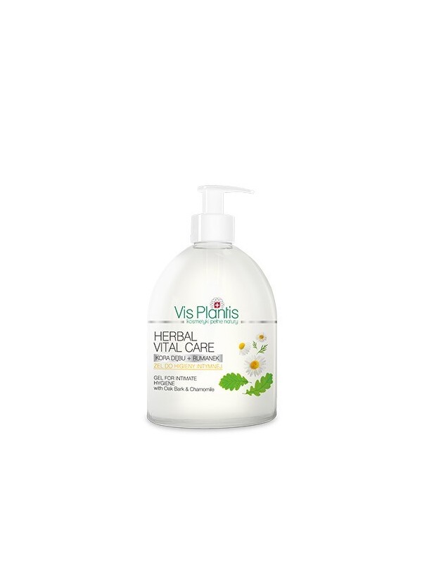 Vis Plantis Herbal Vital Care Gel voor intieme hygiëne Eikenschors, kamille 500 ml