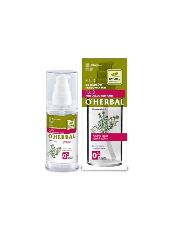 O'Herbal Fluid voor gekleurd haar met tijm en tijmextracten 50 ml