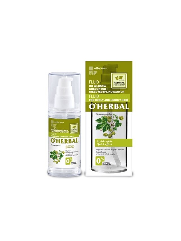 O'Herbal Fluid for curly and undisciplined hair with hops extract 50 ml