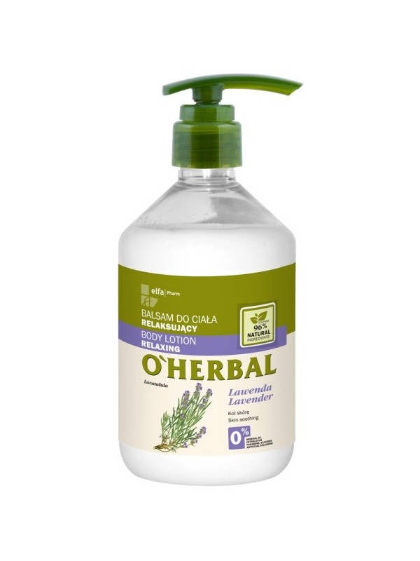 O'Herbal Relaxing BODY BALM with lavender extract 500 ml