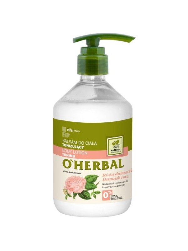 O'Herbal Toning BODY LOTION with damask rose extract 500 ml