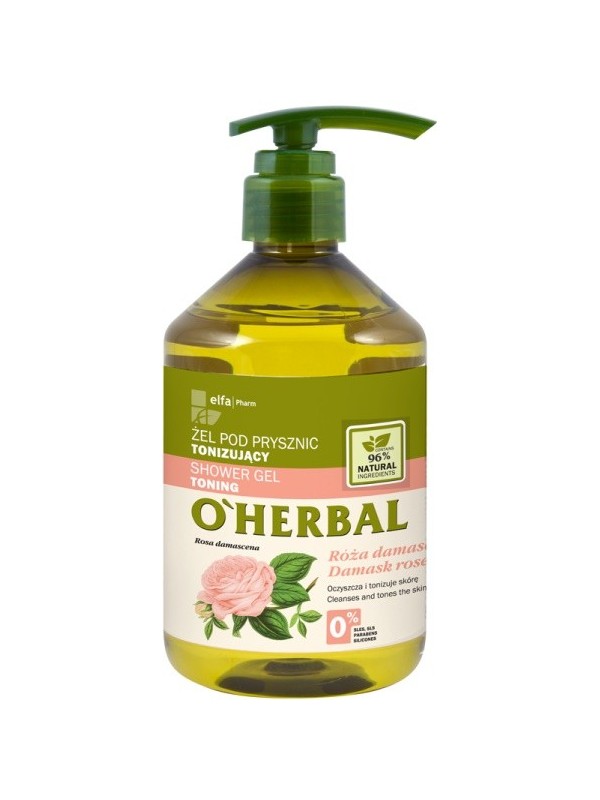 O'Herbal Toning DOUCHEGEL met Damastroos-extract 500 ml