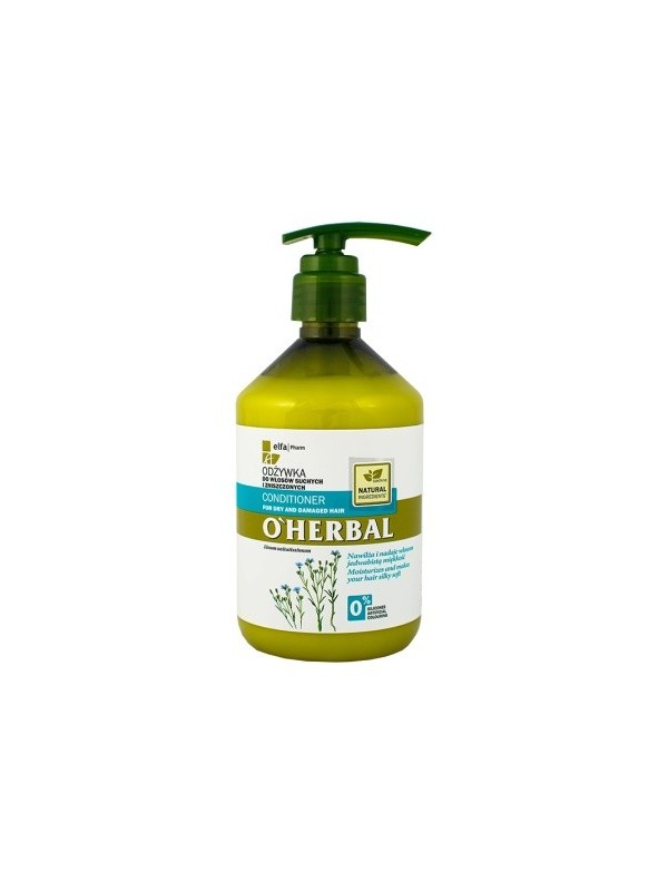 O'Herbal Conditioner for dry and damaged hair with flax extract 500 ml