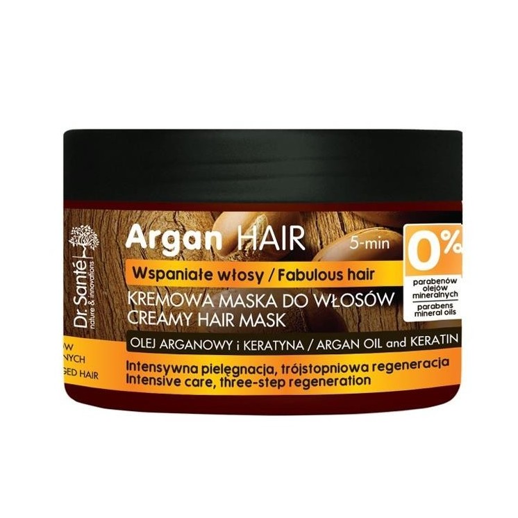 Dr. Santé Argan Hair Creamy, regenerating hair mask with argan oil and keratin 300 ml