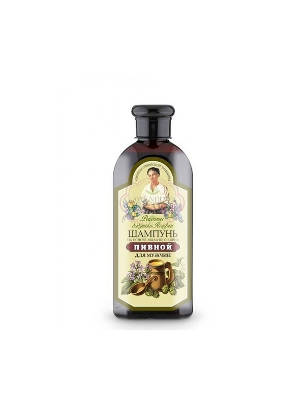 Agafia Biershampoo voor mannen zeepkruid, hop, mout 350 ml