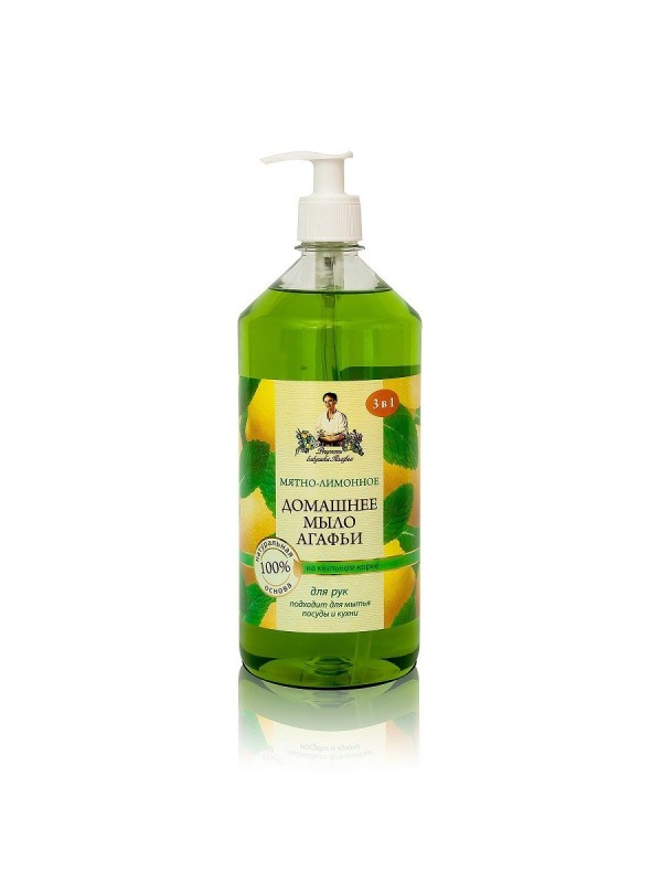 Agafia Household soap Mint-Lemon 1 l - 8216