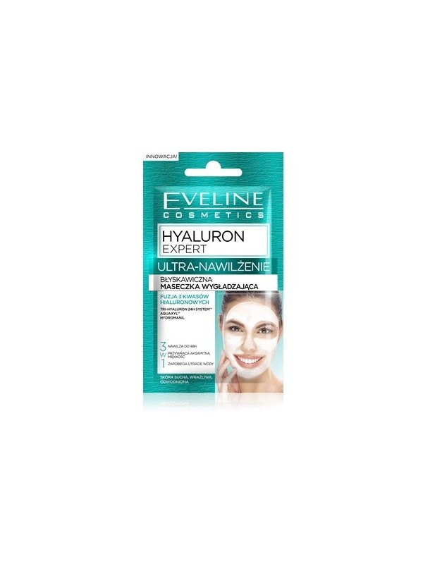 Eveline Hialuron Expert Ultra-hydraterend direct gladmakend masker 7 ml