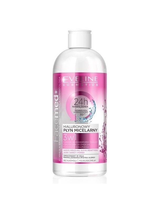 Eveline Facemed+ Hyaluronic Micellar Liquid for dry, irritated and sensitive skin 400 ml