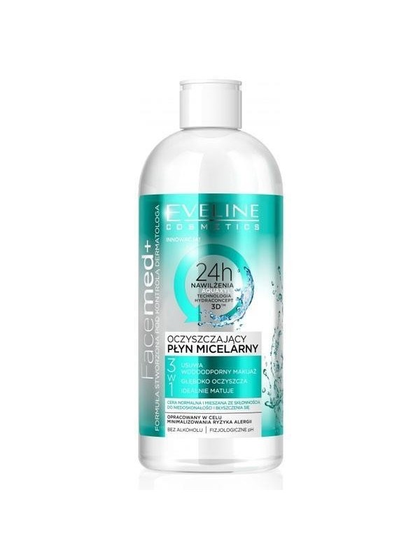 Eveline Facemed+ Cleansing Micellar Liquid 3in1 voor de normale en gecombineerde huid 400 ml