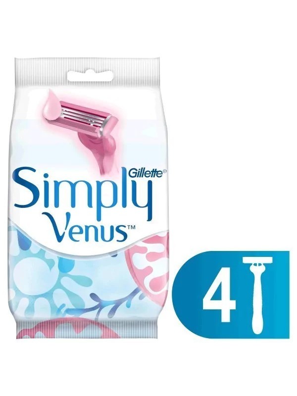 Gillette Simply Venus Razors 4 Pieces