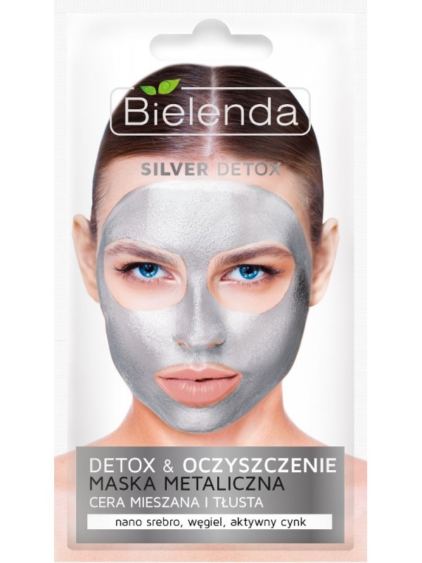 Bielenda SILVER DETOX Ontgiftend Masker voor de gecombineerde en vette huid 8 g