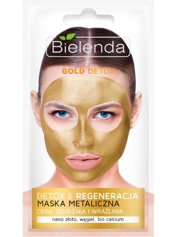 Bielenda GOLD DETOX Ontgiftend masker voor de rijpere en gevoelige huid 8 g