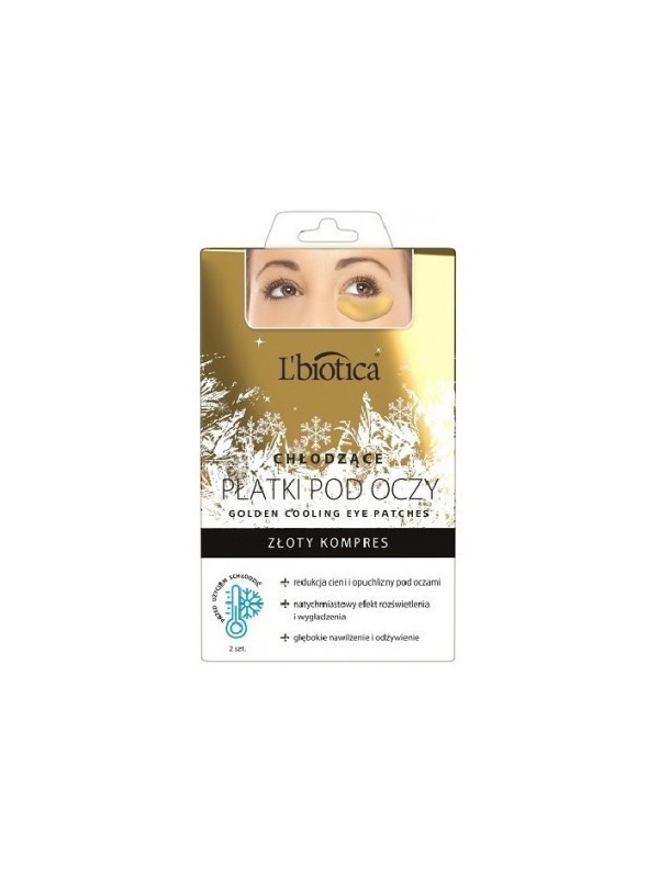 L'biotica GOLD COOLING EYE PADS 2 st.