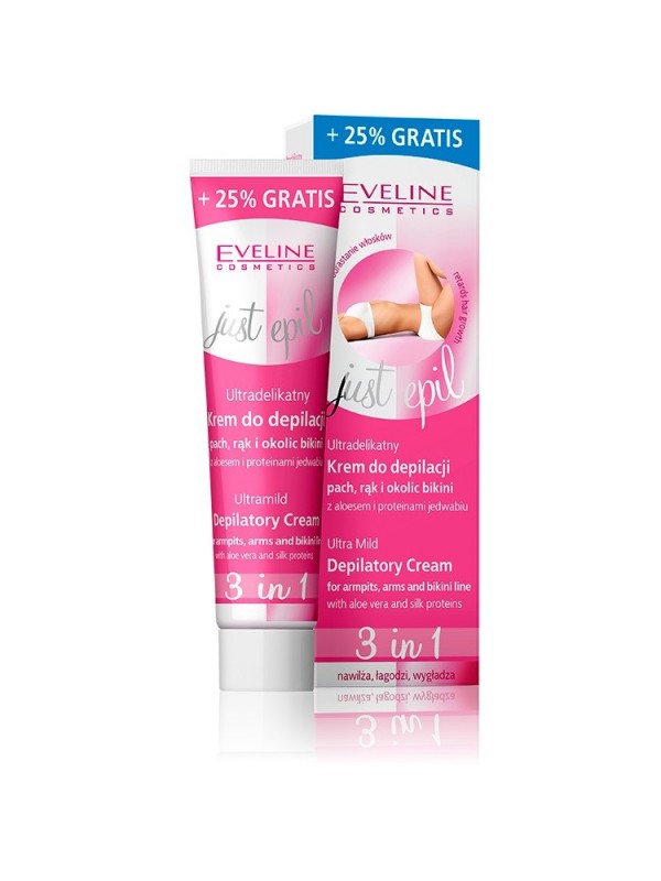 Eveline Ultra-gentle depilatory cream for armpits, hands and bikini 3in1 125 ml