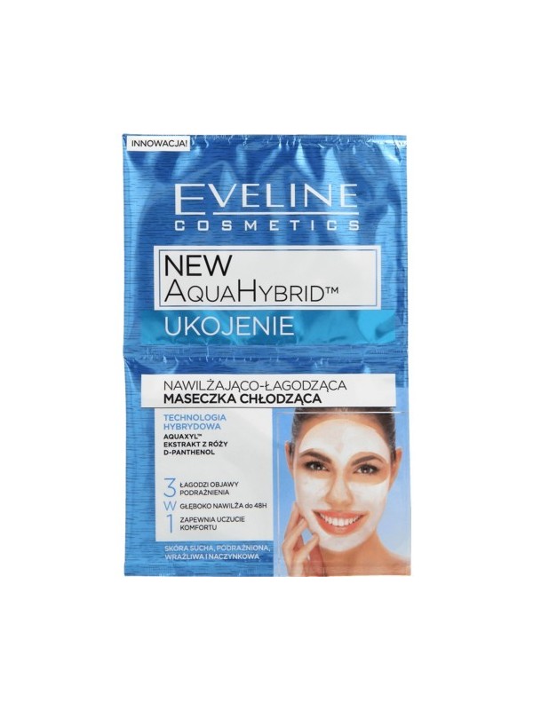 Eveline New Aqua Hybrid soothing cooling moisturizing and soothing mask 7 ml