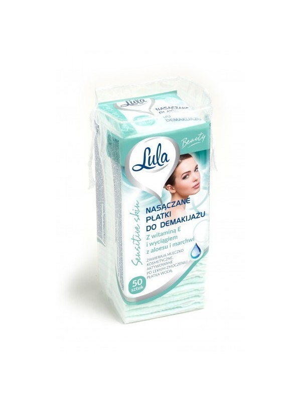 Lula Beauty Sensitive make-up verwijderpads met aloë vera 50 st