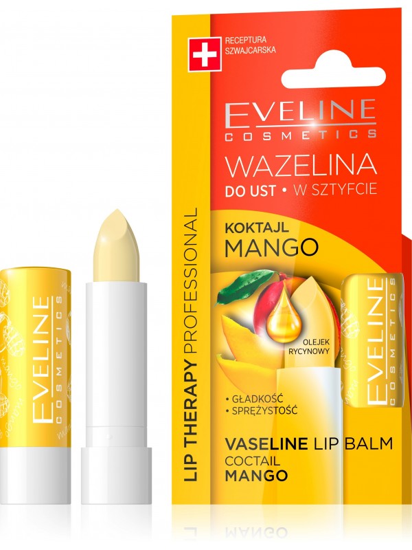 Eveline Lip Therapy Vaseline Lippenstift Mango Cocktail 4 gr