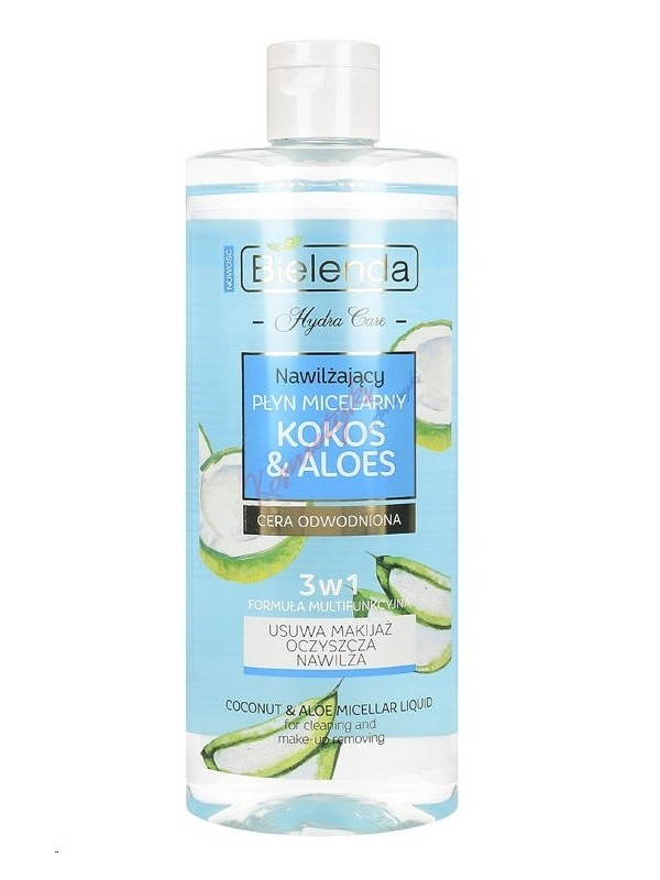 Bielenda Hydra Care micellair water hydraterende kokosnoot en aloë vera 3in1 500 ml