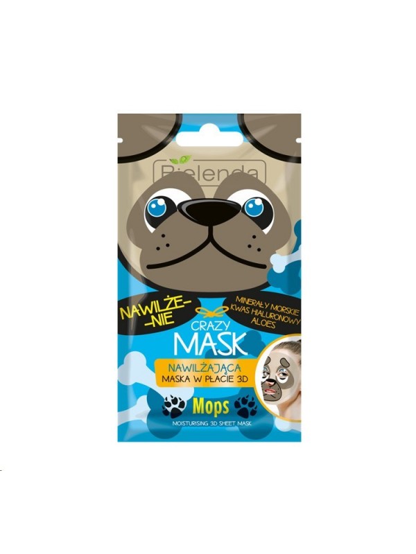 Bielenda Crazy Mask Moisturizing Mops sheet masker 1 stuk