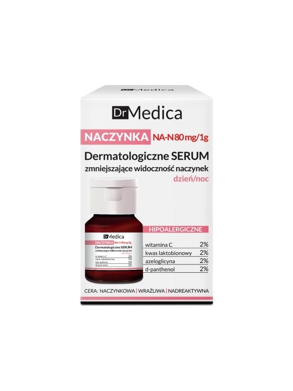 Bielenda Dr Medica Dermatologische haarvaten Serum verminderen roodheid dag/nacht 30 ml