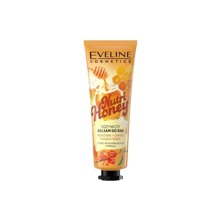 Eveline Nutri Honey Nourishing Hand Balm Sea Buckthorn + Oats + Shea Butter 50 ml