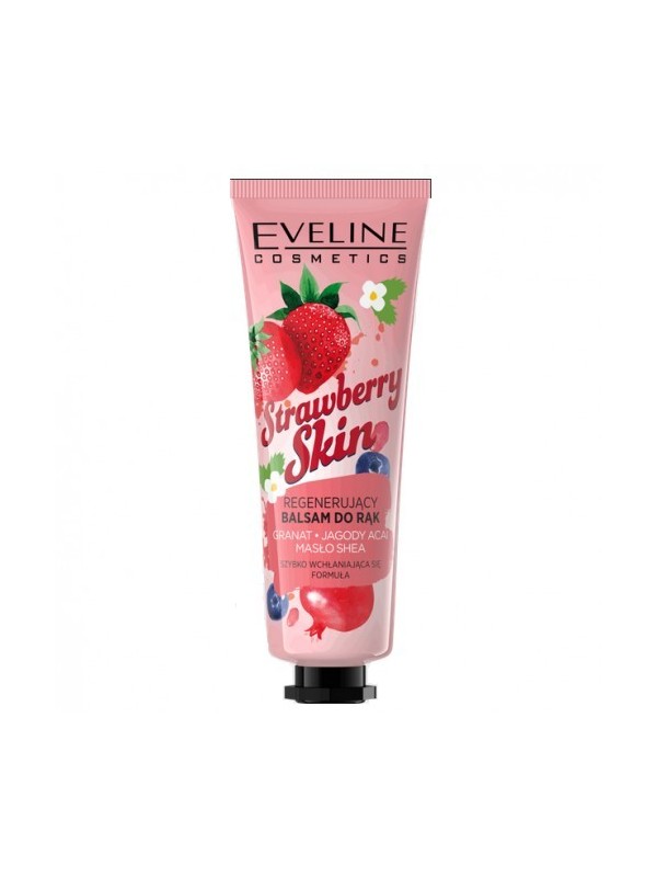 Eveline Strawberry Skin Regenerating Hand Lotion Granaatappel + Acai Bessen + Shea Butter 50 ml