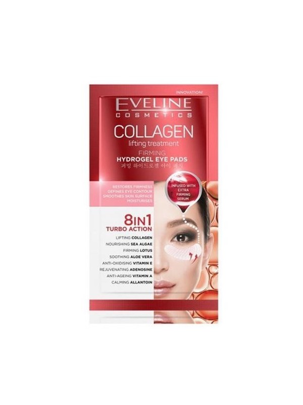 Eveline Collagen 8in1 Collageen oogkussentjes 2 stuks