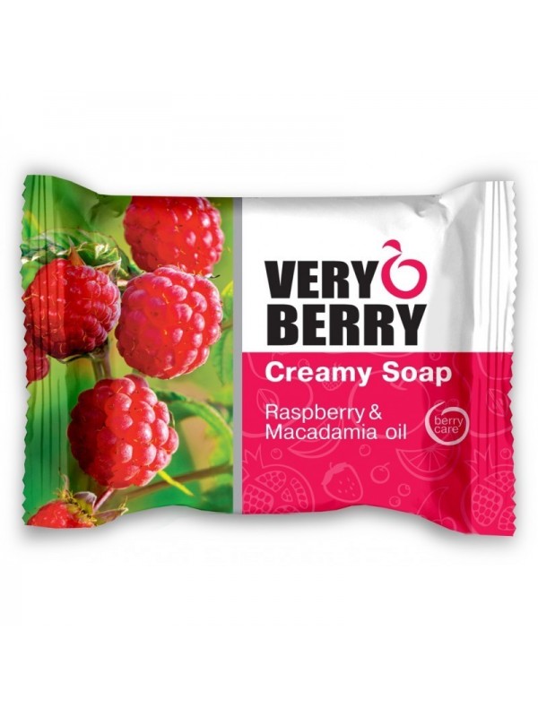 Very Berry - Romige Raspberry & Macadamia oliezeep 100 g