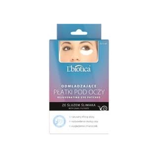 L'biotica Rejuvenating eye patches with snail slime 3x2 pieces