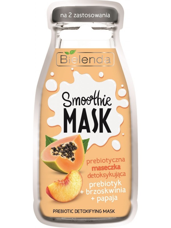 Bielenda Smoothie Mask detoxifying mask Prebiotic + Peach + Papaya 10 g