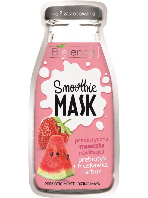 Bielenda Smoothie Mask hydraterend masker Prebiotisch + Aardbei + Watermeloen 10 g