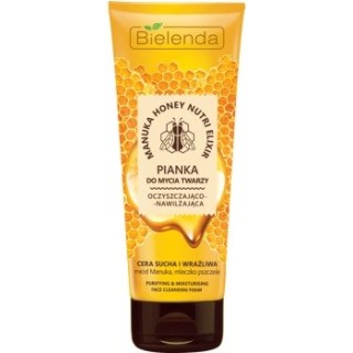 Bielenda MANUKA HONEY NUTRI ELIXIR Reinigend en hydraterend gezichtswasschuim 175 g